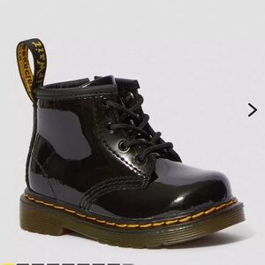 Baby paten leather Dr. Martens Black Boots